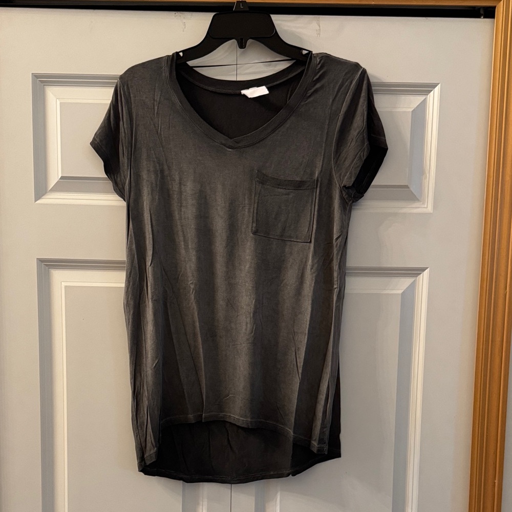 Classic Acid Wash V-Neck Women's Tunic